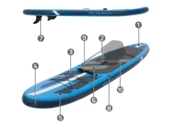 ECD Germany Wassersport|Aufblasbares Stand Up Paddle Board Kajak Sitz 320x82x15cm 120kg