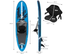 ECD Germany Wassersport|Aufblasbares Stand Up Paddle Board Kajak Sitz 320x82x15cm 120kg
