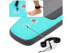 ECD Germany Wassersport|Aufblasbares Stand Up Paddle Board Makani 320 x 80 x 15cm Türkis PVC