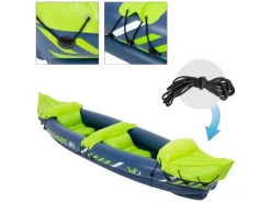 Aufblasbares Kajak Cruiser X1 2 Personen 318x80x55 cm Grün/Weiß/Blau*ECD Germany Clearance