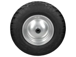 4Er Set Schubkarrenrad PU mit Blockprofil Achse 4,80-4,00-8 390 mm*ECD Germany