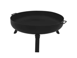 Feuerschale 60x27 cm mit 3 Klappbaren Füßen für den Garten aus Stahl*ECD Germany Sale