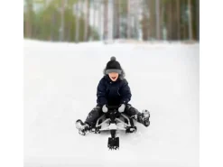 ECD Germany Outdoor-Spielzeug|Lenkschlitten in für Kinder ab 5 Jahre bis 90 kg 119x38x50 cm