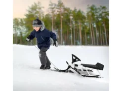ECD Germany Outdoor-Spielzeug|Lenkschlitten in für Kinder ab 5 Jahre bis 90 kg 119x38x50 cm