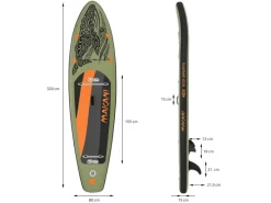 Stand Up Paddle Board Makani 320x80x15 cm bis 120 kg*ECD Germany Clearance