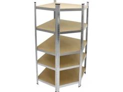 ECD Germany Weitere Ordnungssysteme Für Den Garten|Werkstattregal Eckregal 180x70x40 cm bis 750 kg 5 MDF-Platten Eck