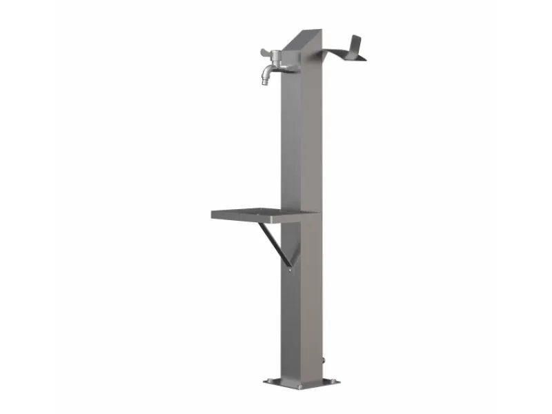 Outdoor Duschen|Eclipse Wasserzapfsäule Wassersäule für den Garten mit Außenwasserhahn Wasserhahn mit Ablage und Anschluss