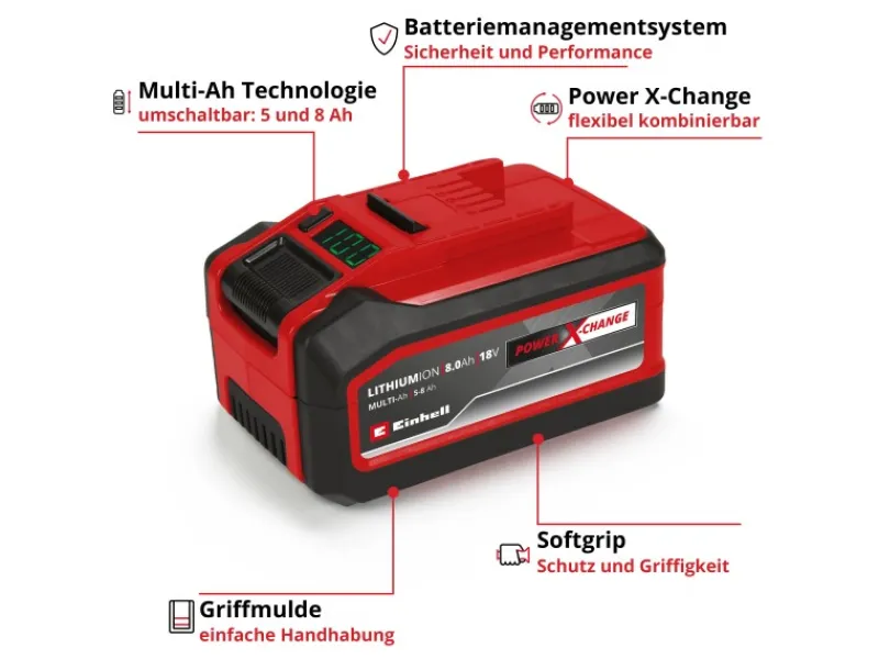 Einhell Laubbläser|Akku 18V 5-8Ah Multi-Ah PXC Plus