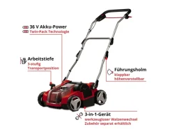 Einhell Vertikutierer|Rasenlüfter|Akku-Vertikutierer-Lüfter GE-SC 36/35 Li-Solo