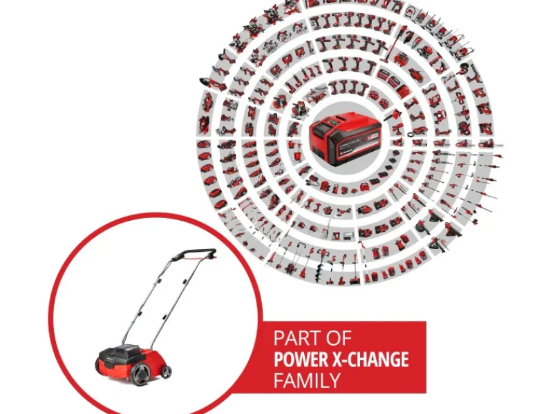 Einhell Vertikutierer|Rasenlüfter|Akku-Vertikutierer GC-SC 36/31 Li-Solo Power X-Change