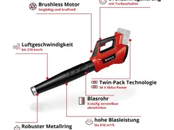 Einhell Laubbläser|Power X-Change Akku-Laubbläser GP-LB 36/210 Li E-Solo