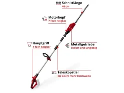 Einhell Strauchscheren|Heckenscheren|Power X-Change Akku-Teleskop-Heckenschere GE-HH 18/45 Li T Solo