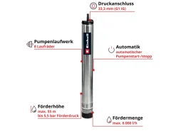 Einhell Brunnenpumpe|Wasserpumpe|Tiefbrunnenpumpe GE-DW 1255 N-A