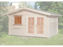 Einzelfenster 91 cm x 91 cm für Gartenhäuser mit Wandstärke 45 mm*Weka Online