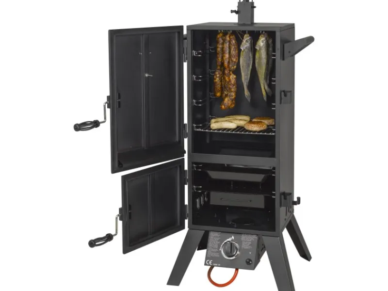 EL Fuego Smoker|Gasgrills|Gasgrill/Smoker Portland XL ca. 64 x 127,5 x 50 cm