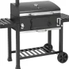 Holzkohlegrill Smoker Ontario XXL Schwarz*EL Fuego Best