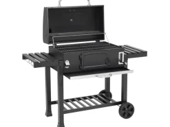 Holzkohlegrill Smoker Ontario XXL Schwarz*EL Fuego Best