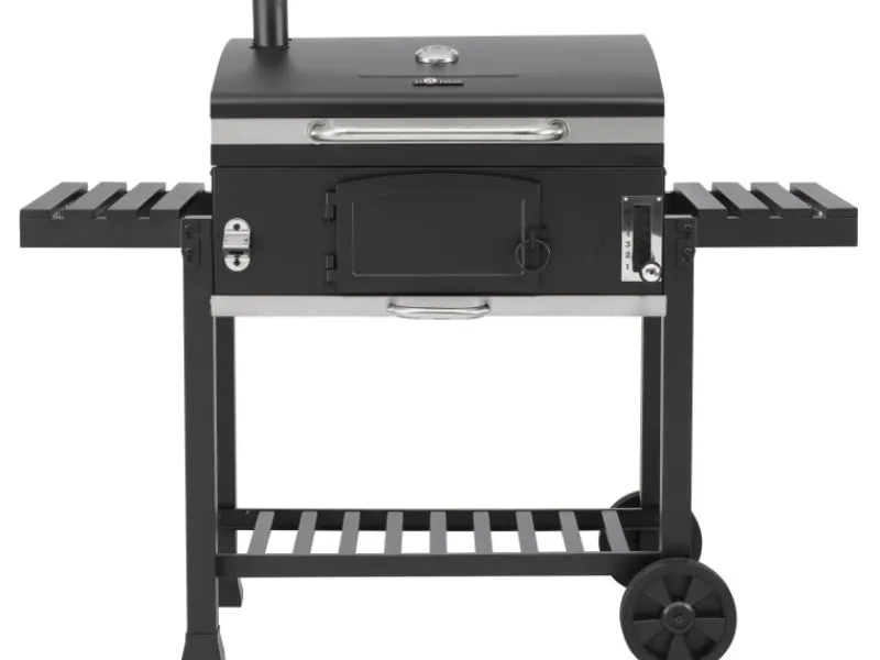 Holzkohlegrill Smoker Ontario XXL Schwarz*EL Fuego Best