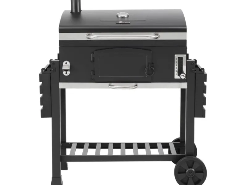 Holzkohlegrill Smoker Ontario XXL Schwarz*EL Fuego Best