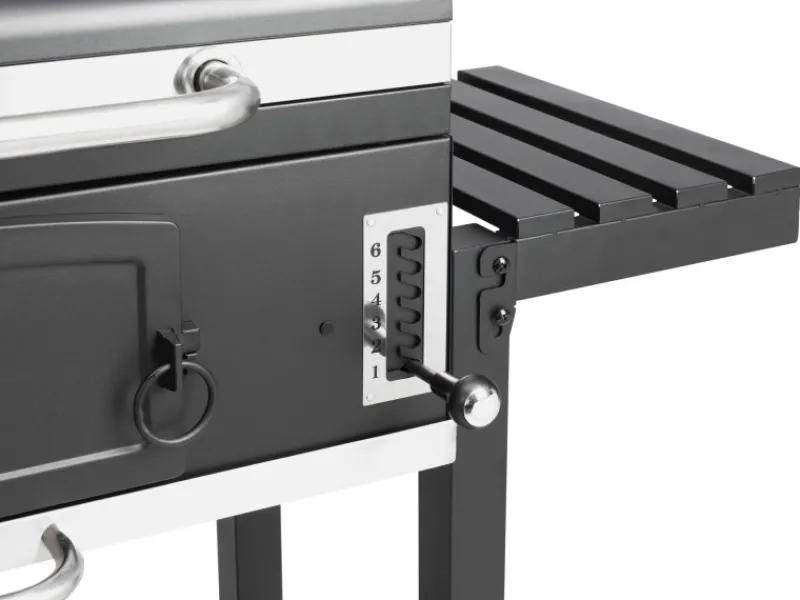 Holzkohlegrill Smoker Ontario XXL Schwarz*EL Fuego Best