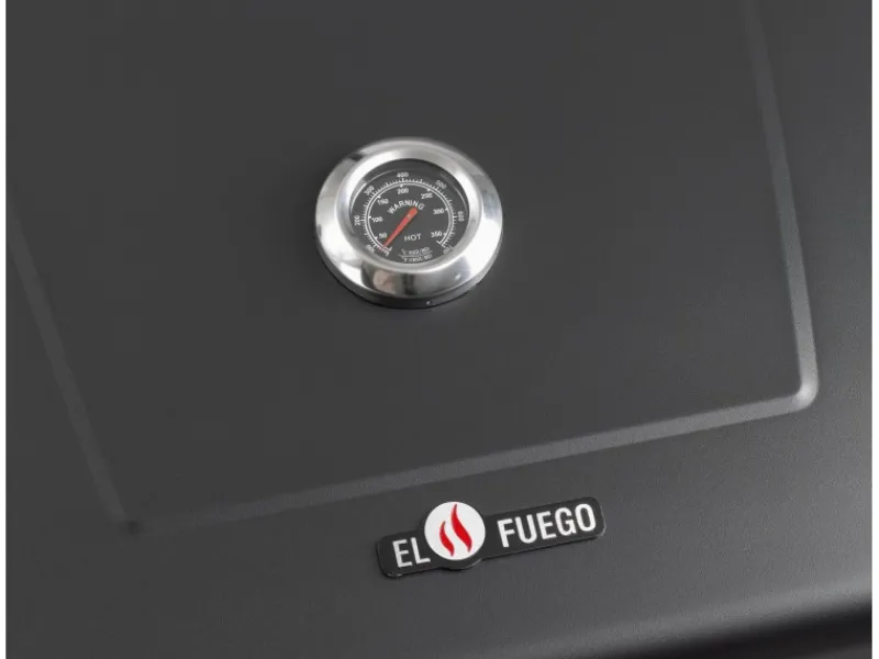 Holzkohlegrill Smoker Ontario XXL Schwarz*EL Fuego Best