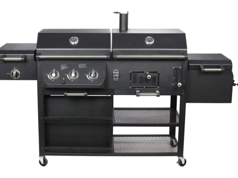 Kombigrill Arizona 3 Brenner und Seitenbrenner Schwarz*EL Fuego Best