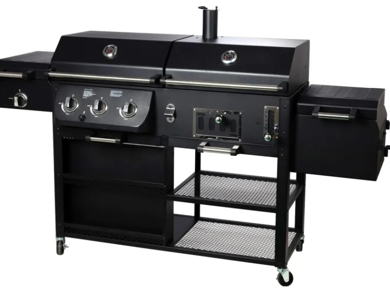 Kombigrill Arizona 3 Brenner und Seitenbrenner Schwarz*EL Fuego Best