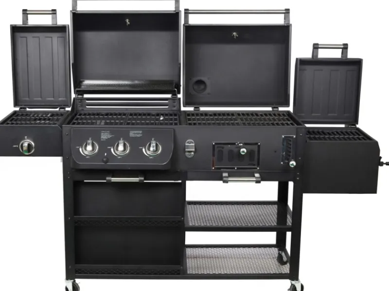 Kombigrill Arizona 3 Brenner und Seitenbrenner Schwarz*EL Fuego Best