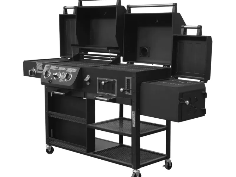 Kombigrill Arizona 3 Brenner und Seitenbrenner Schwarz*EL Fuego Best