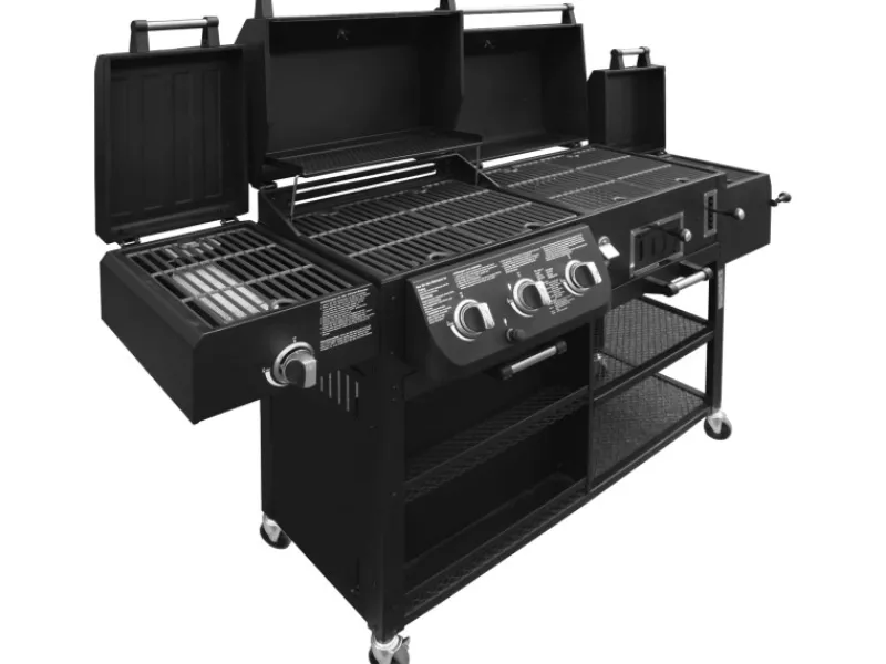 Kombigrill Arizona 3 Brenner und Seitenbrenner Schwarz*EL Fuego Best