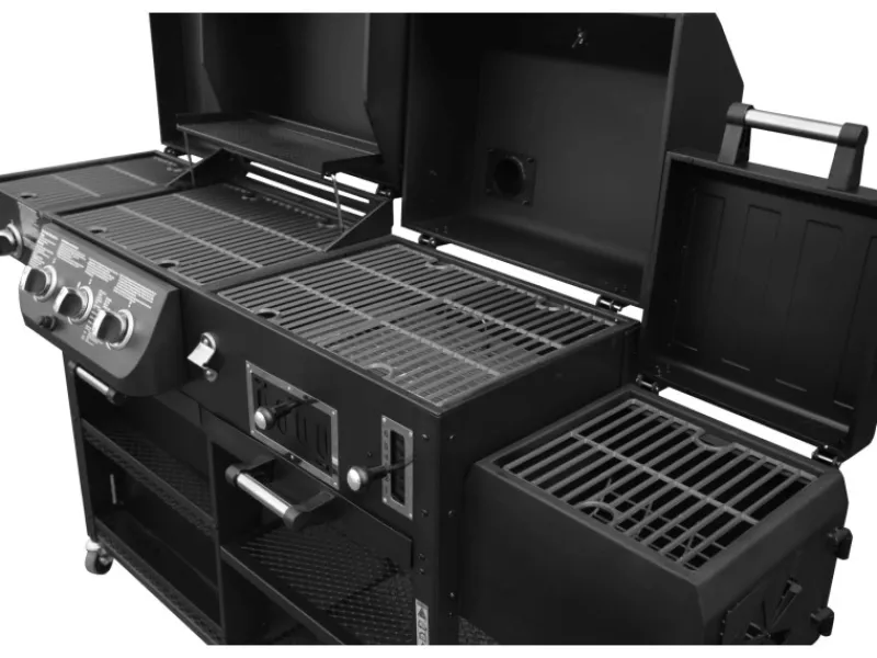 Kombigrill Arizona 3 Brenner und Seitenbrenner Schwarz*EL Fuego Best