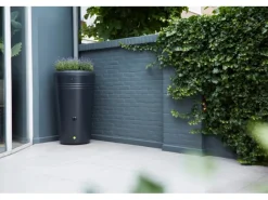 Elho Regenwasser-Nutzung|Regentonne Green-Basics 200 Liter living schwarz