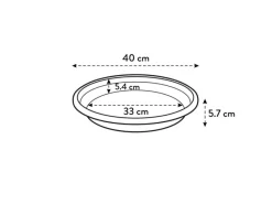 Elho Balkonmöbel|Universal-Untersetzer Ø 40 cm x 6 cm