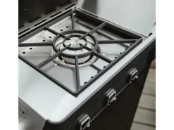 Enders Gasgrills|Gasgrill Uniq Pro 3 IK Kitchen Cruster 120 cm x 147 cm Schwarz-Edelstahl