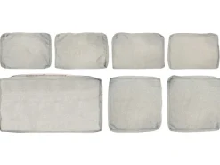 Lounge-Gartenmöbel|Ersatz-Kissenbezüge für Manila Sofa-Lounge-Set Beige