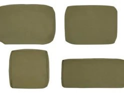 Lounge-Gartenmöbel|Gartenmöbel-Sets|Ersatz-Kissenbezug-Set für Scafford Sofa-Lounge-Set Oliv