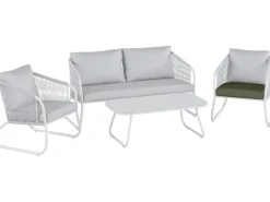 Sitzkissen|Lounge-Gartenmöbel|Ersatz-Sitzkissen für Scafford Sofa-Lounge-Set Oliv