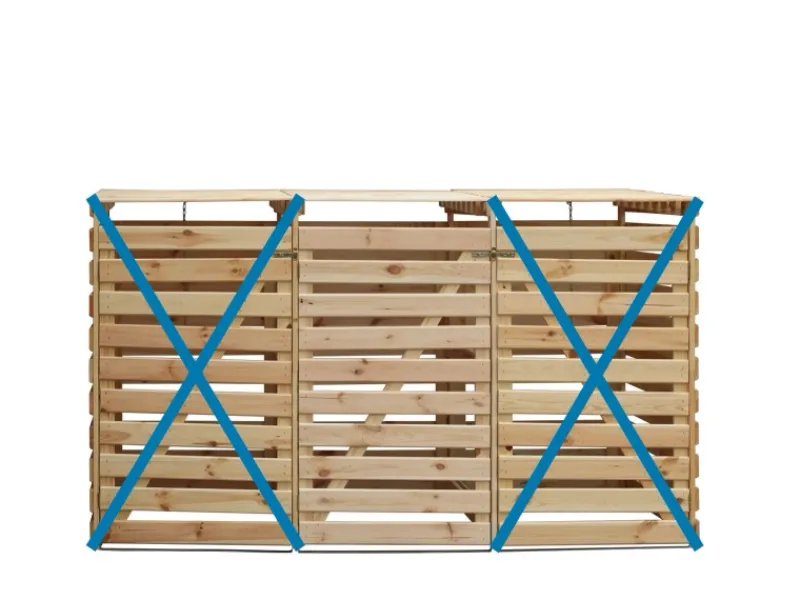 Erweiterung Mülltonnenbox Vario V*Promadino Discount