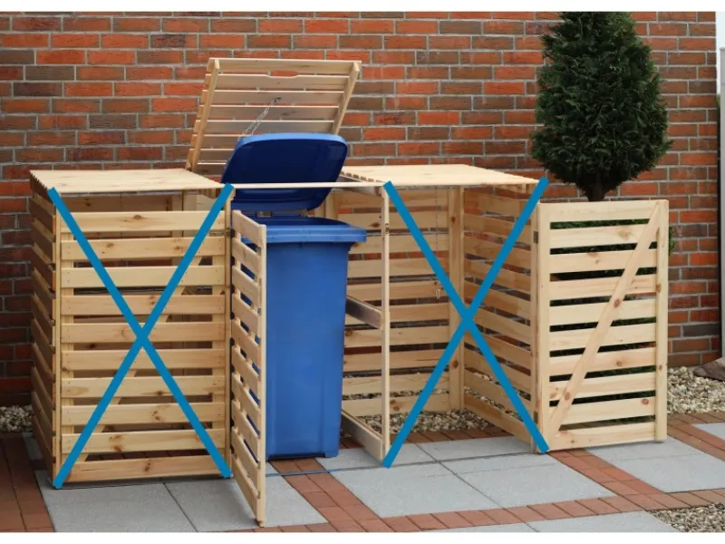 Erweiterung Mülltonnenbox Vario V*Promadino Discount