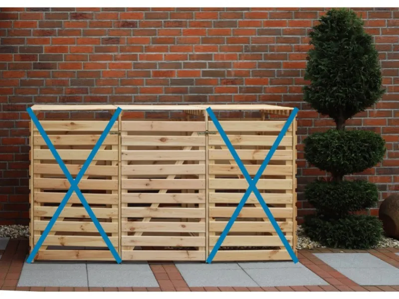 Erweiterung Mülltonnenbox Vario V*Promadino Discount