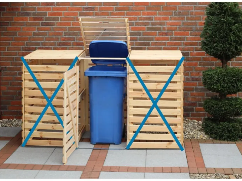 Erweiterung Mülltonnenbox Vario V*Promadino Discount