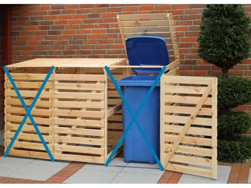 Erweiterung Mülltonnenbox Vario V*Promadino Discount