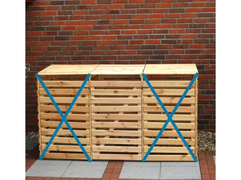 Erweiterung Mülltonnenbox Vario V*Promadino Discount