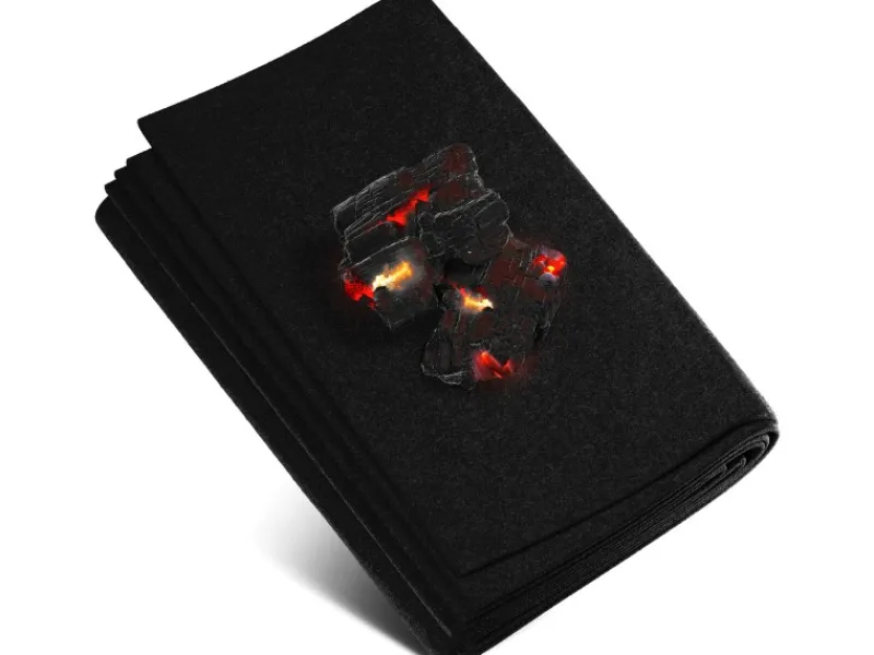 Feuerfeste Unterlage 40 x 32 cm bis zu 982 °C für Grill Nicht Brennbar Brandschutz*EVOCAMP New