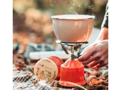 EVOCAMP Campingzubehör|Gaskartusche 6 Stück Butan Propan 190g Stechkartusche Typ 200 EN417 mit Sicherheitsventil für Gaskocher