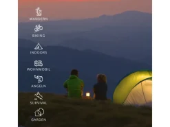 EVOCAMP Campingzubehör|Gaskartusche 6 Stück Butan Propan 190g Stechkartusche Typ 200 EN417 mit Sicherheitsventil für Gaskocher