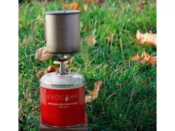 EVOCAMP Wassersport|Propan Butan 8 Stück Gaskartusche 450g Schraubkartusche Eurogewinde Sicherheitsverschluss für Campingkocher