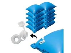 Evolution 10 Poolkissen Luftkissen Winter Abdeckung Polster Pool mit Ösen Set*