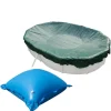 Evolution Abdeckplane mit 11 Luftkissen SET Oval 540x350cm Grün Übermaß Winter Pool* Hot