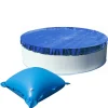 Pool Abdeckung|Evolution Abdeckplane mit 10 Luftkissen SET Rund 450/460cm Blau Übermaß Winter Pool